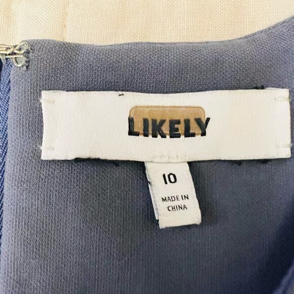 Likely Periwinkle Becket Ruffle Hem Mini Dress Fairycore Cocktail Coquette- 10 - Picture 6 of 12